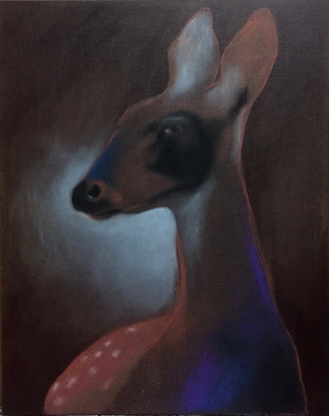 bruised deer 2017 20x16 pastel acrylic on canvas board.jpg